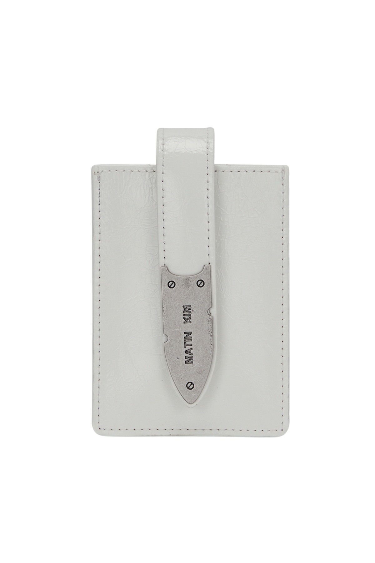 ACCORDION NECKLACE WALLET IN WHITE - MATINKIM